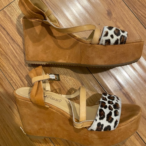 NWOT AUTHENTIC FRED SEGAL MARCO RICCI LEOPAED SANDALS - Picture 11 of 11